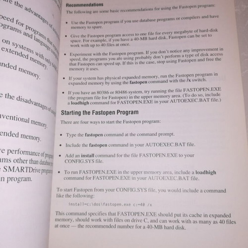 Microsoft MS-DOS Operating System version 5.0 User's Guide and Reference used