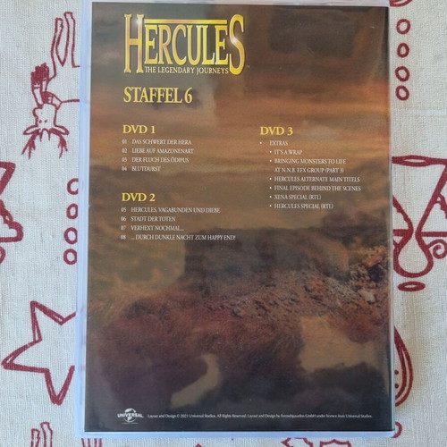Hercules The Legendary Journeys Season 6 DVD box set like new