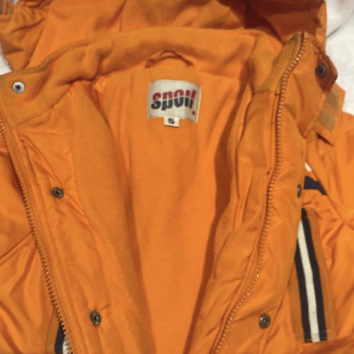 Orange jacket for boys 5 years old used, orange color