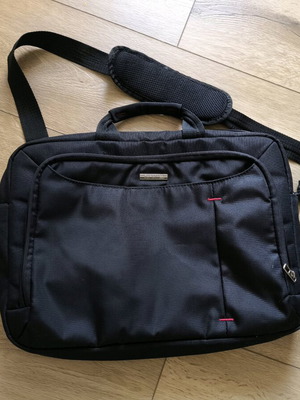 Samsonite laptop bag used, black, professional shoulder bag