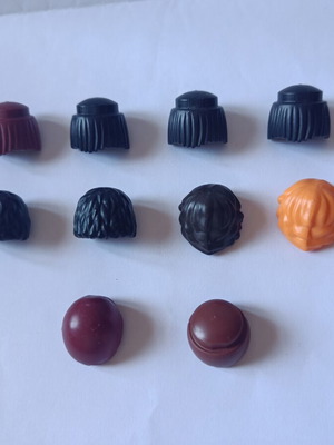 Playmobil hair pieces like new