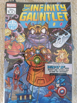 Marvel The Infinity Gauntlet What If comic with Disney characters