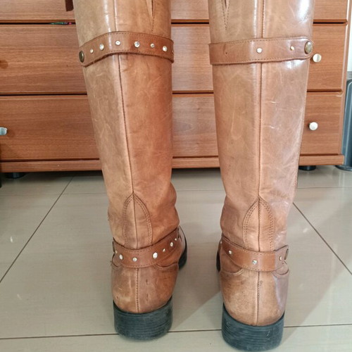 Rollini leather boots used, brown color, size 40