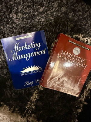 Marketing Management academic book by P. Kottler used, two volumes