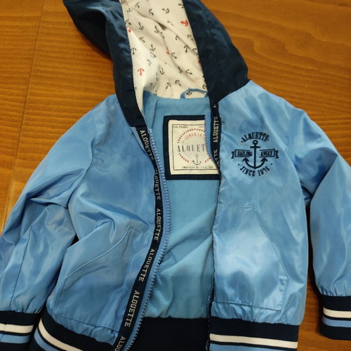 Boys' jacket used, size 98 cm, blue