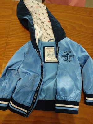 Boys' jacket used, size 98 cm, blue