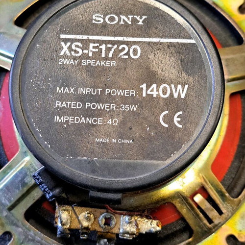 Sony door speakers XS-F1720 used 140W 2-way