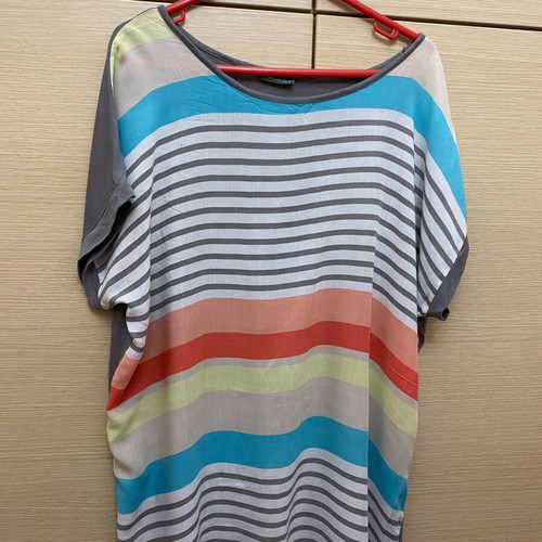 Cotton blouse multicolored, size L, like new