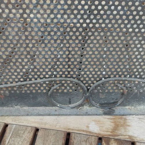 Fireplace screen used, handmade solid iron