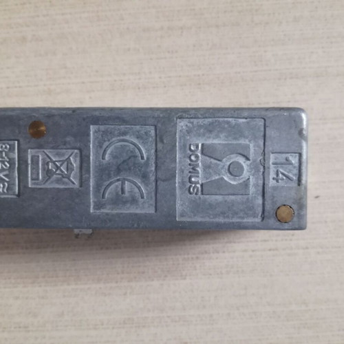 Domus electric door strike 8-12v used with button and new 250mm plate