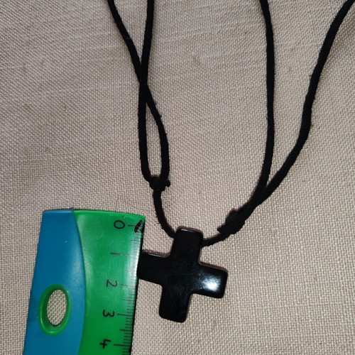 Necklace with black cross used