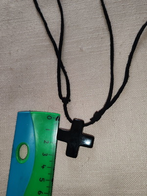 Necklace with black cross used