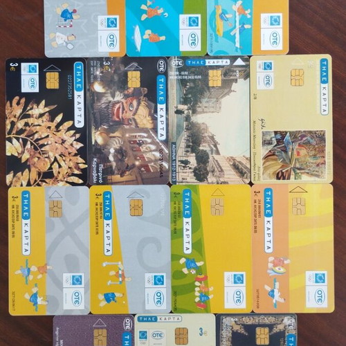 Greek phone cards, pack of 30, 2003