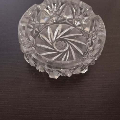 Crystal ashtray like new