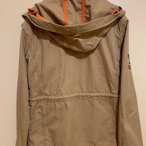 Superdry beige military jacket used, size medium