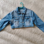 Ζακέτα τζίν κοντή jacket denim short S 36 σε άριστη κατάσταση