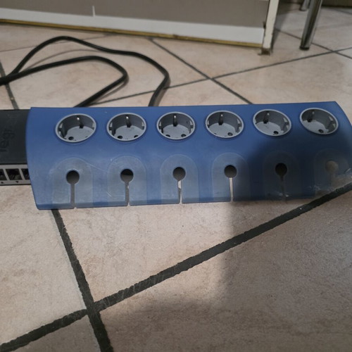 Legrand 6-Outlet Schuko Power Strip with Surge Protection
