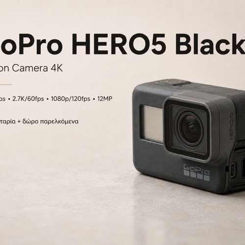 GoPro HERO5 Black action camera with accessories