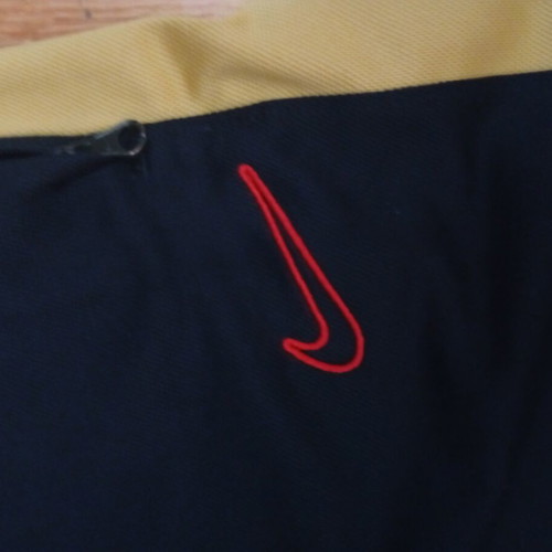 Nike sportswear set, jacket and pants, black and gold, size M