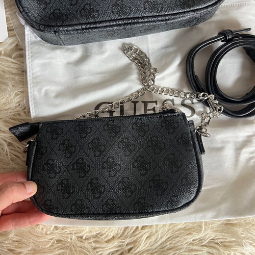 Guess set of 2 new black shoulder bags