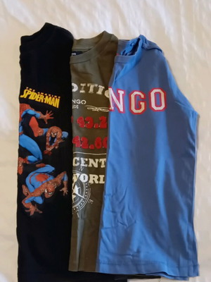 Set of 3 Mango & Marvel Spiderman long-sleeve kids' shirts like new for ages 4-5