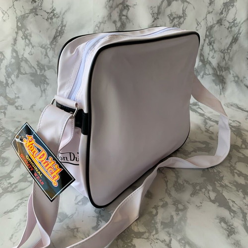 Von Dutch messenger bag crossbody new, white and black