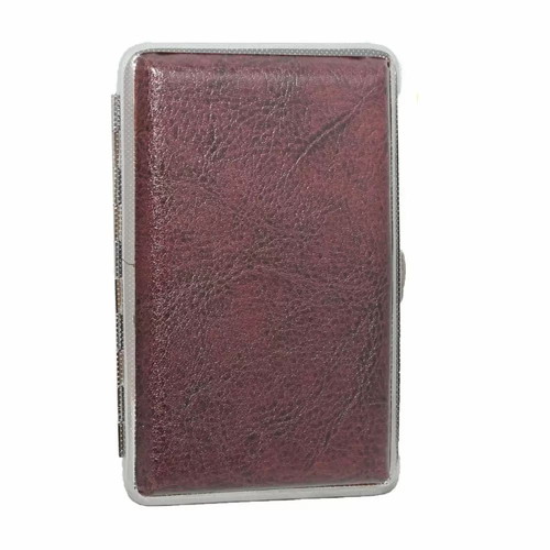 Slim cigarette case for 20 cigarettes brown new