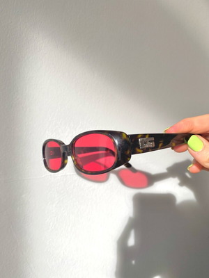 Gucci sunglasses used with red/pink lenses
