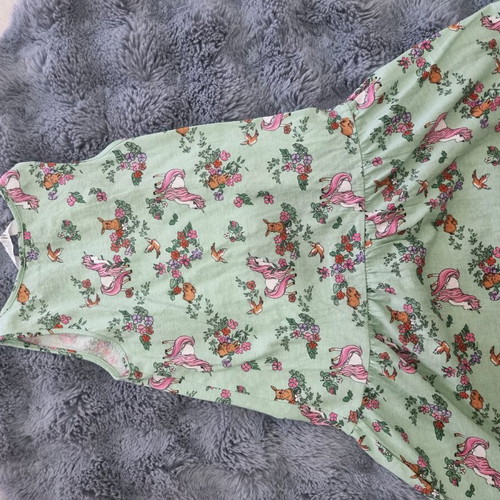 H&M dress new, pink and turquoise, size 128 cm for 6-7 years