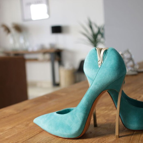 Casadei Blade blue suede pumps new size 39