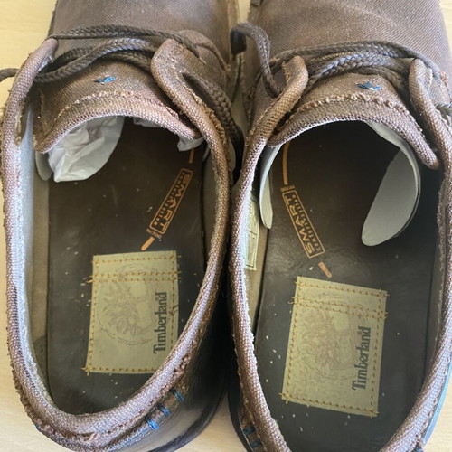 Timberland men's summer shoes like new, size 42-43, leather and fabric