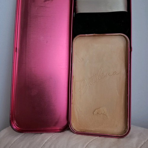 Benefit Bathina body balm like new with iridescence in metal box