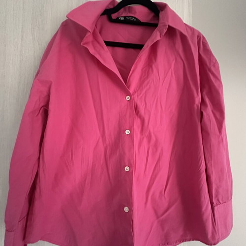 Zara shirt size S, like new, pink, loose fit