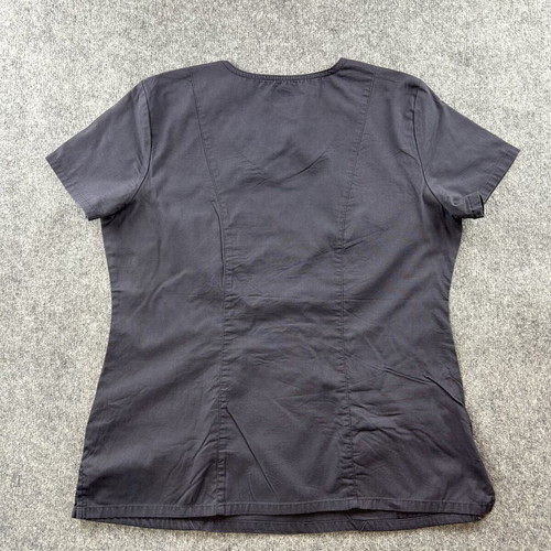 Dickies women's medical scrub top used, size Large, gray