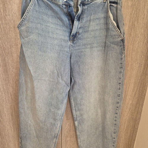 Only jeans like new, mid loose baggy, size L 40 12, blue
