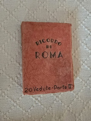 Ricordo di Roma vintage postcard album with 20 views