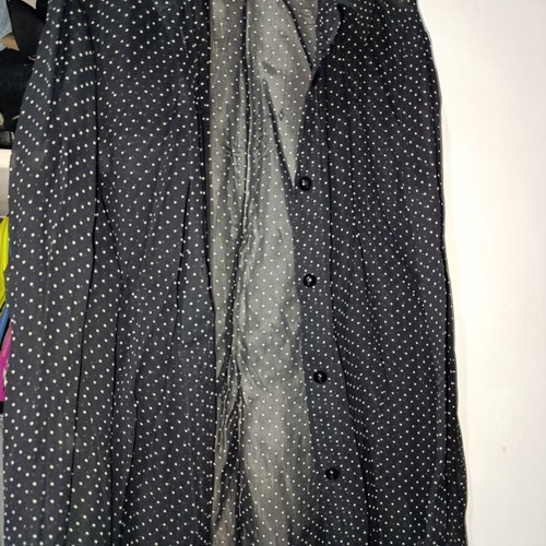 Semi-transparent shirt small, like new, black and white