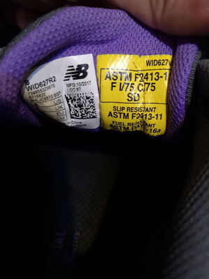 New Balance γυναικεία αθλητικά παπούτσια εργασίας Steel Toe 627 V2 καινούργια, μέγεθος 39, μαύρο γκρι
