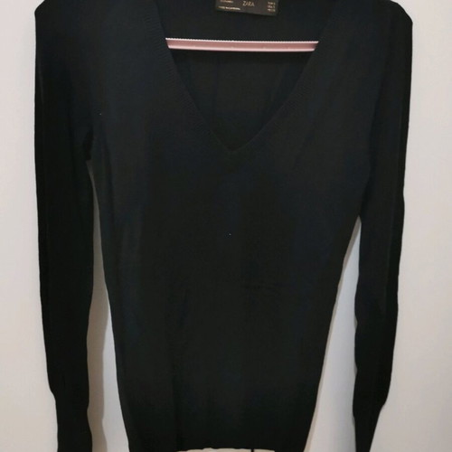 Zara sweater black simple, size S