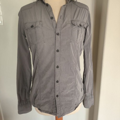 G-star cotton striped women's shirt size S/M like new, gray
