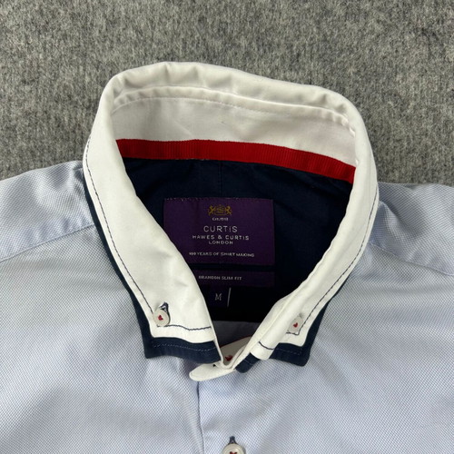 Hawes & Curtis Curtis Brandon Slim Fit Shirt M Blue Oxford Used