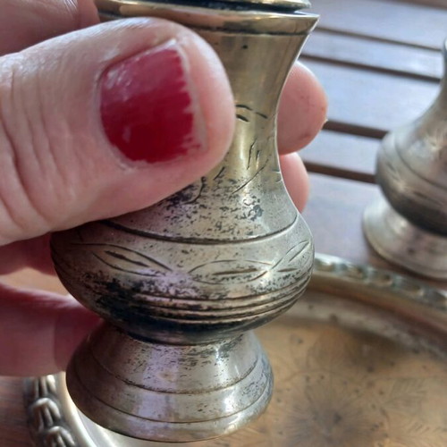 Salt and pepper silver plated like new