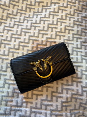 Pinko black crossbody bag like new