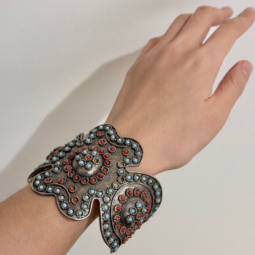 Vintage bracelet used with a few missing stones
