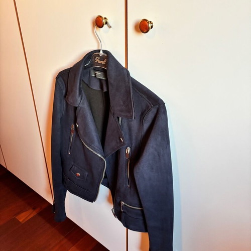 Zara jacket blue, size Small, like new, castor look