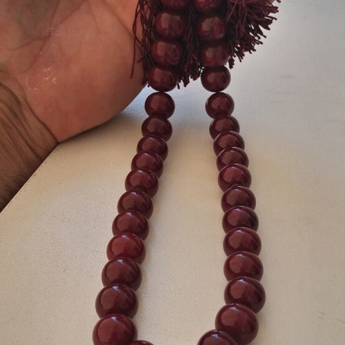 Bakelite burgundy mastic komboloi, 80g