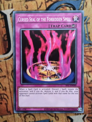 Κάρτα Curse Of The Forbidden Spell σαν καινούργια, Yu-Gi-Oh!