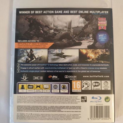 Battlefield 3 Limited Edition PS3 game like new, PAL