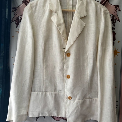 Set of two linen jackets black and white like new
