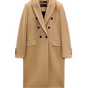 Zara manteco μάλλινο παλτό